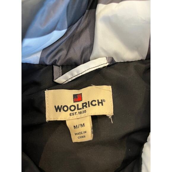 Woolrich Buffalo Plaid Duck Down Filled Vest Women Medium Preppy Neutral Quilted - Picture 2 of 11